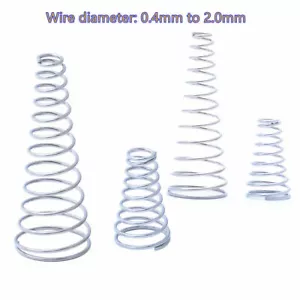 Alambre de resorte de compresión de cono cónico diámetro 0,4 mm - resorte pequeño de presión de 2 mm - Imagen 1 de 71