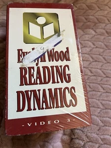 New Reading Dynamics Evelyn Wood Sealed 3 Tapes Vhs - Picture 1 of 2