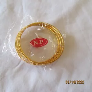 Juego de 4 brazaletes de colección brazaletes dorados 2,6" Adulto Tamaño Medio - Imagen 1 de 4