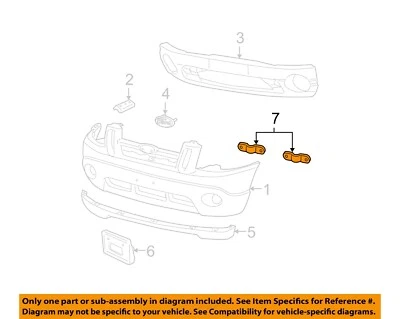 Componentes de parachoques Ford OEM 01-05 Explorer Sport Trac - Soporte de montaje 1L5Z17N775AB Foto 1 de 2