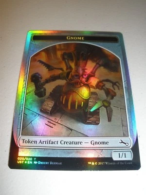 MTG Magic Miscut Misprint Foil Gnome Token x1 Unstable NM - Image 1 of 2