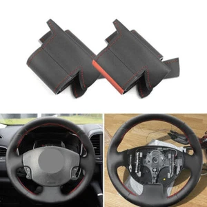 Cubierta del volante funda de cuero para Renault Megane 2 Scenic 2 2003-2009 Kangoo 2008 - Imagen 1 de 14