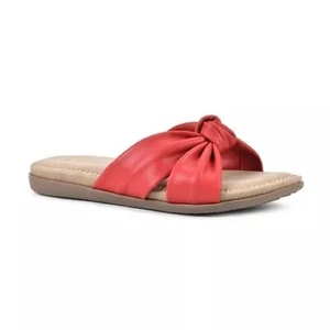 Sandalias para mujer Cliffs By White Mountain Favorite rojas tostadas ¡Talla 7 EE. UU.! - Imagen 1 de 8