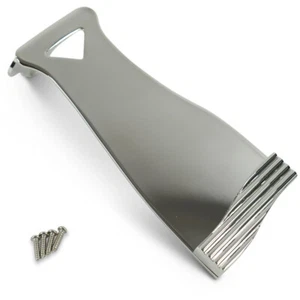 DIECAST ARCHTOP TAILPIECE MASSIV NICKEL JAZZ GUITAR SEMIACOUSTIC HALBAKUSTIK NEU - Picture 1 of 1