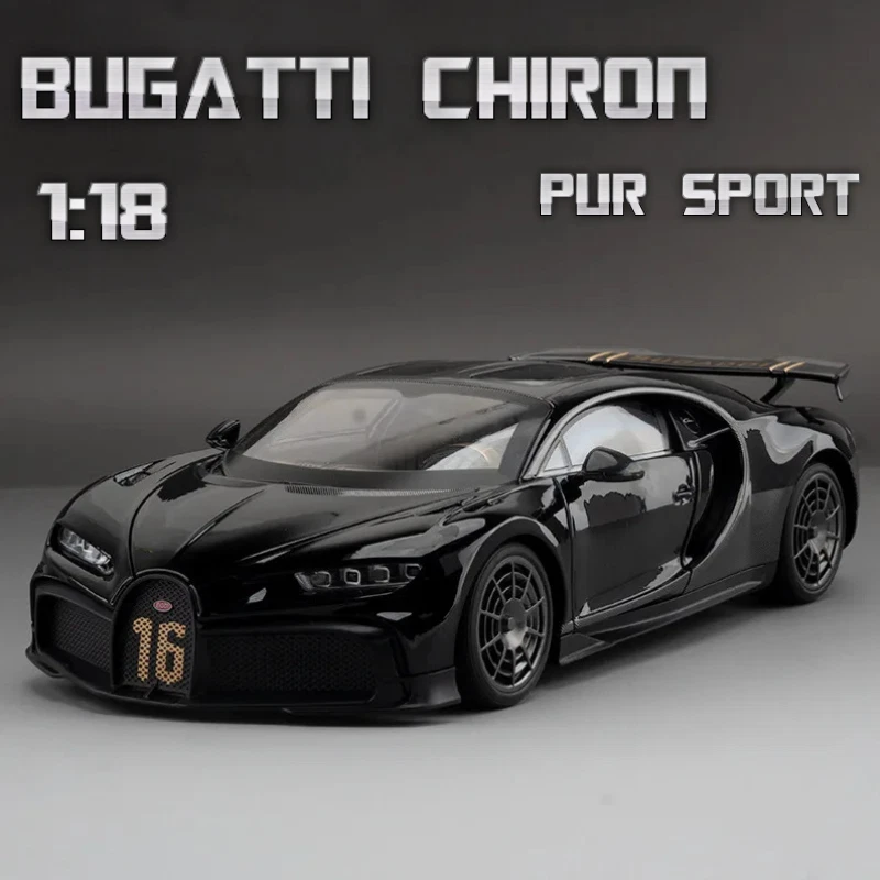 1:18 Scale Model For Bugatti Chiron PUR SPORT Alloy Diecast Metal Racing Car - Image 1 of 4