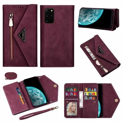 For Samsung Galaxy S23 A52 A72 Note 20Ultra Case Leather Card Wallet Stand Cover - Image 1 of 4