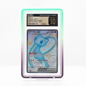 Pokemon Mew ex Holo #216 Shiny Ultra Rare Paldean Fates - CGC 10 PRISTINE - Picture 1 of 4
