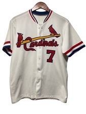 Vintage St Louis Cardinals Jersey Chappy Charles Size Large Sewn Rare Snap