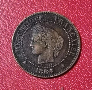 Cérès Jolie et Rare 2 centimes 1884 A !!! RARE !  - Bild 1 von 2