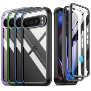 Funda Poética Pantalla Incorporada Resistente Transparente Para Google Pixel 9/9 Pro 5G - Imagen 1 de 31