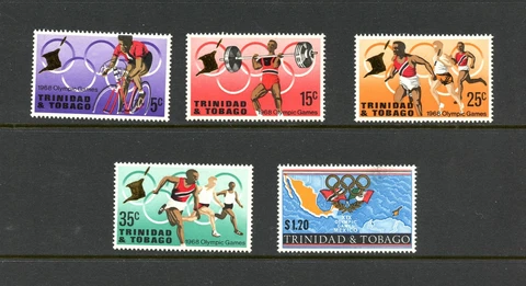 O563  Trinidad & Tobago  1968  Olympics   5v.   MNH Cover