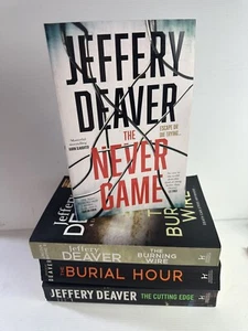 Jeffery Deaver Bundle Lot Of 4 Books Burial Hour - Picture 1 of 10