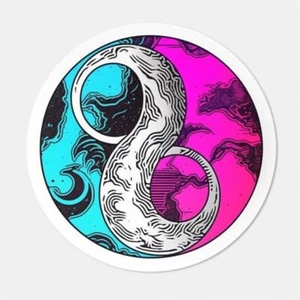 YinYang Vinyl Decal Sticker for Car, Laptop, tumbler, more. #008602 - Picture 1 of 1