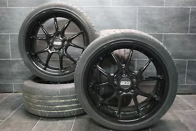 BBS BMW 3er e36 e46 z3 Alufelgen 18 Zoll Sommer Satz 225 40 r18 schwarz - Bild 1 von 4