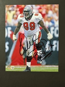 Warren Sapp Hot! autographed signed Buccaneers HOF QB Killer 8x10 photo Beckett - Picture 1 of 1