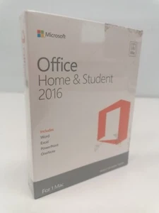 NEW Microsoft Office 2016 Home and Student Word Excel PowerPoint for Mac English - Afbeelding 1 van 6