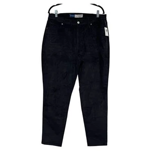 Old Navy High Rise O. G. Straight Corduroy Black Pants Size 14 - Picture 1 of 13