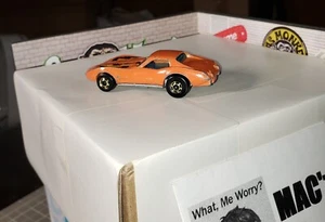 👓Hot Wheels 1981🔥1975 Corvette STINGRAY Orange⭐GHO The Hot Ones Hong Kong Used - Bild 1 von 7