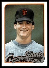 1989 Topps Dave Dravecky San Francisco Giants #601