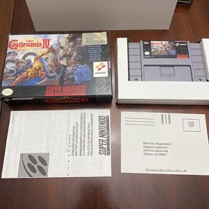JEU SUPER CASTLEVANIA IV SUPER NINTENDO SNES avec boite - Photo 1/12