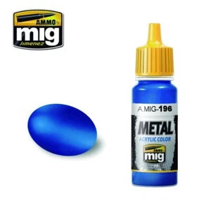 MUNITION - SPRENGKOPF METALLIC BLAU Farbe für Pinsel und Airbrush. 17ml AMIG0196 - Bild 1 von 1