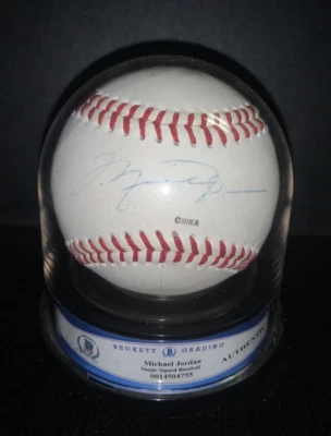 Michael Jordan Signed Rawlings Southern League Baseball BAS Encap'd Auto Ball - Image 1 of 4