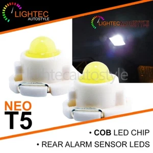 2x SEAT LEON MK1 WHITE T5 LED REAR INTERIOR READING LIGHT NEO WEDGE BULBS T4.7 - Picture 1 of 2