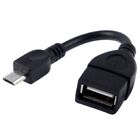 Cable adaptador OTG macho USB 2.0 AF a Micro USB de 5 pines, longitud: 10 cm