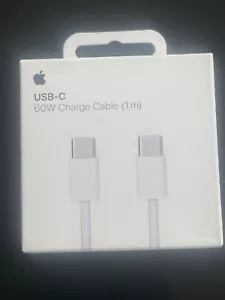 GENUINE ORIGINAL Apple charging Cable USB Type C To C 60 Watt 1 Meter. - Picture 1 of 3