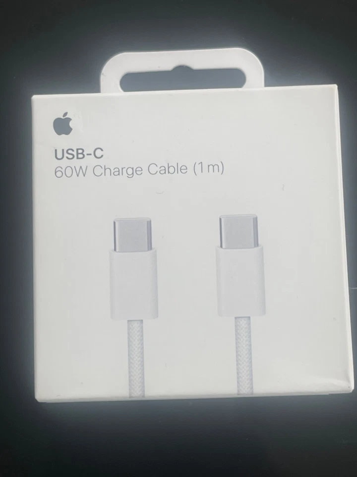 GENUINE ORIGINAL Apple charging Cable USB Type C To C  60 Watt 1 Meter. - Image 1 of 3