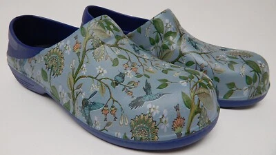 Zuecos sin cordones informales Bellport Gardens S087 talla US 11 M EU 45 para hombre azules florales Foto 1 de 4