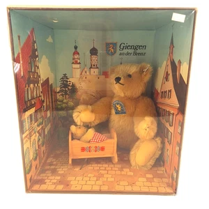 Steiff Giengen Teddy Bear Set 12" Jointed Mohair Bear & Baby Bear #8321 in Box - Picture 1 of 9