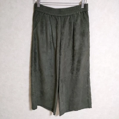 VIVIENNE TAM легко широкие брюки размер 40 полиэстер брюки хаки 4-0915T△ - Изображение 1 из 4