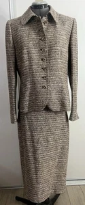 Nordstrom Ellen Tracy Suit Womens 10 Jacket and Skirt - Picture 1 of 7