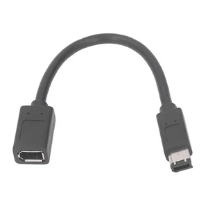 IEEE 1394 Firewire Cable 800Mbps 7.9in Long Plug And Play Male To Female 6Pin FY - Afbeelding 1 van 24