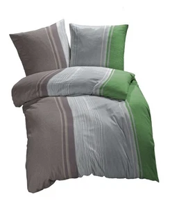 Bettwäsche Microfaser Satin Bettwäsche Set Karo Streifen Design etérea - Bild 1 von 24