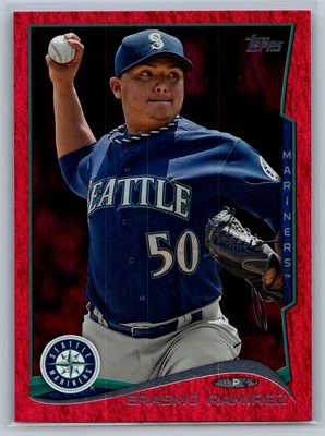 2014 Topps #128 Erasmo Ramirez Red Foil - Image 1 of 2