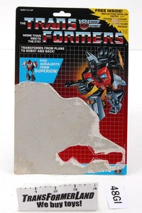 Skydive Card 1986 Vintage Hasbro G1 Transformers - Picture 1 of 2