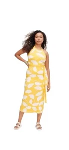 New DVF Target Dress Ginkgo Yellow Sweaterknit Diane Von Furstenberg Size 3X NWT - Picture 1 of 3