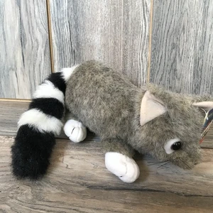 Vintage 2002 Zoona Ringtail Cat Plush With Tags! EXCELLENT! 9” - Picture 1 of 11