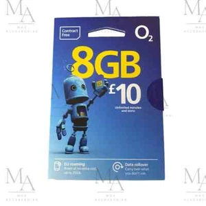 O2 £10 £15 £20 PAYG Mobile SIM-Karte Pay As You Go 3G 4G 5G (UK SIM) - Bild 1 von 7