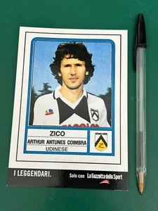 TOP PLAYER PROMOCARD FIGURINA PANINI GAZZETTA DELLO SPORT UDINESE ZICO 1983-84 - Imagen 1 de 2