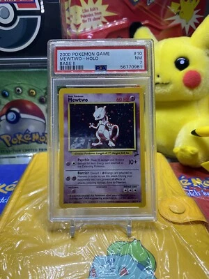 2000 Pokemon TCG Mewtwo Holo Base Set 2 #10 PSA 7 NM - Image 1 of 2