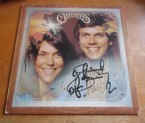 The Carpenters Richard Carpenter SIGNED Vinyl Album  + Great Provenance Cover