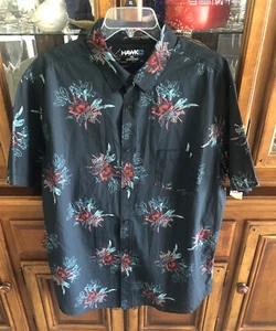 Tony Hawk XXL Cotton Hawaiian Aloha Floral Short sleeve button up collared NWT - Picture 1 of 10