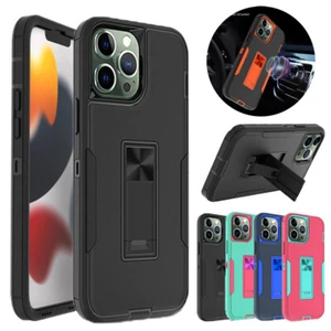Funda híbrida mini a prueba de golpes resistente con soporte delgada para iPhone 13 12 Pro Max - Imagen 1 de 16