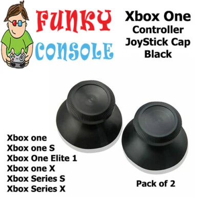 Xbox One Controller Replacement Joystick Thumb Stick Grips Caps Series Black x 2