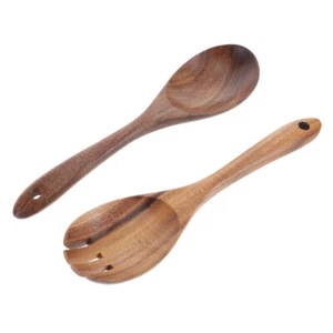 Cucharas de madera para aperitivos utensilios reutilizables utensilios de madera cuchara mezcladora - Imagen 1 de 11