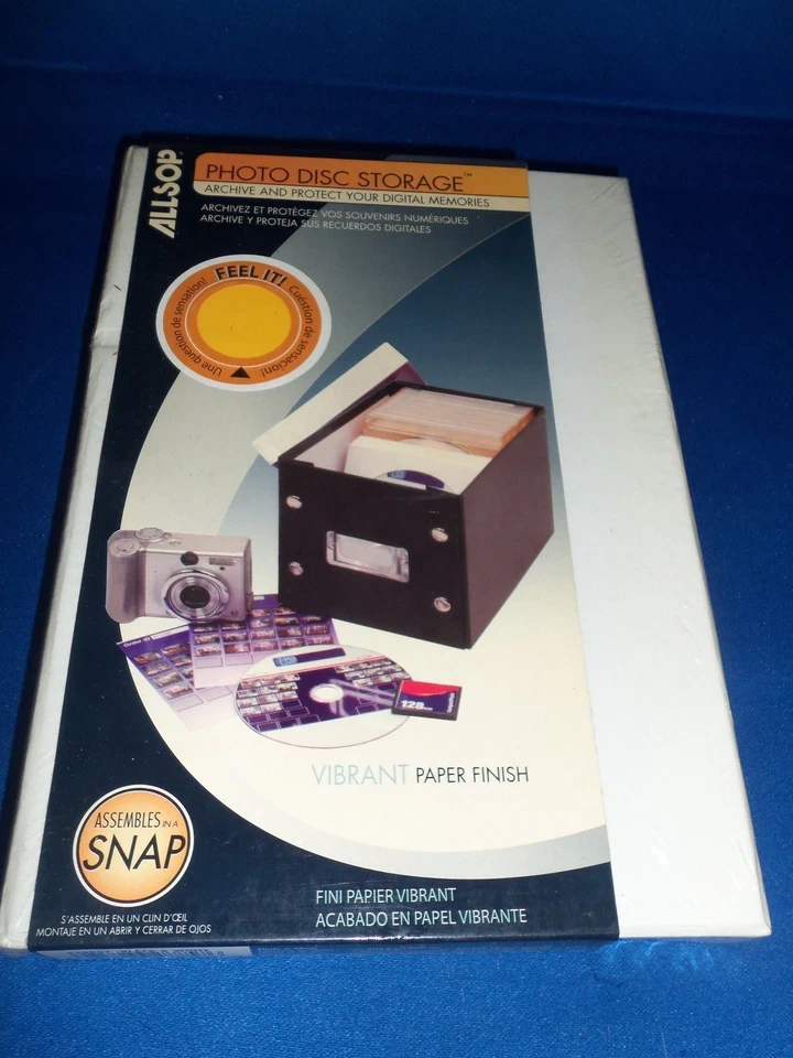 CAIXA DE ARMAZENAMENTO DISCO FOTO ARQUIVO PROTEGER ORGANIZAR MARCA PRESENTE DE ANIVERSÁRIO NOVO - Imagem 1 de 1