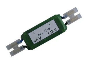DC/DC Umformer Umwandler Converter 6V auf 12V LED Birne DKW Dnepr IFA Zündapp - Bild 1 von 3